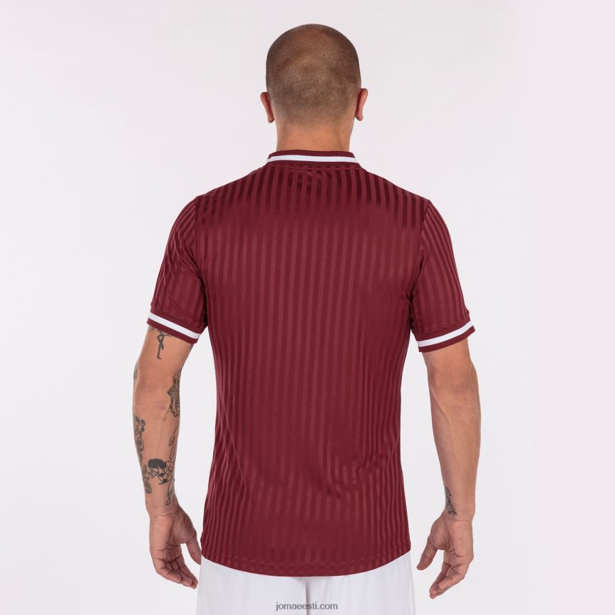 mehed särk lühikeste varrukatega toletum iii DJNBH738 Burgundia Joma