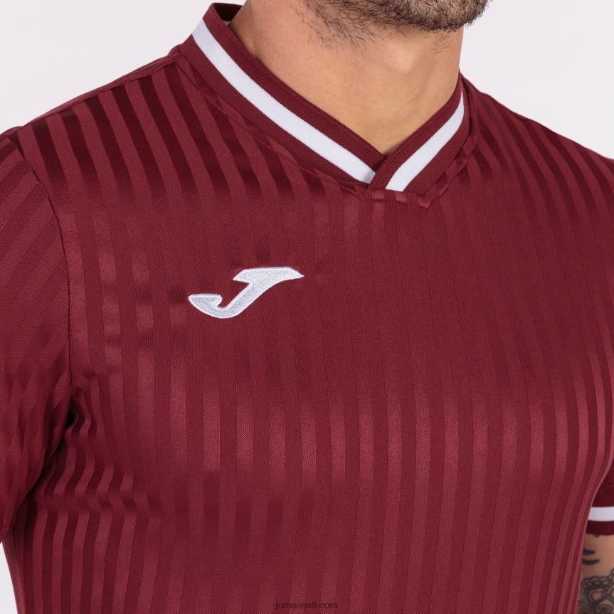 mehed särk lühikeste varrukatega toletum iii DJNBH738 Burgundia Joma