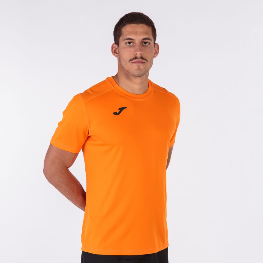 mehed särk lühikeste varrukatega tugev DJNBH701 oranž Joma