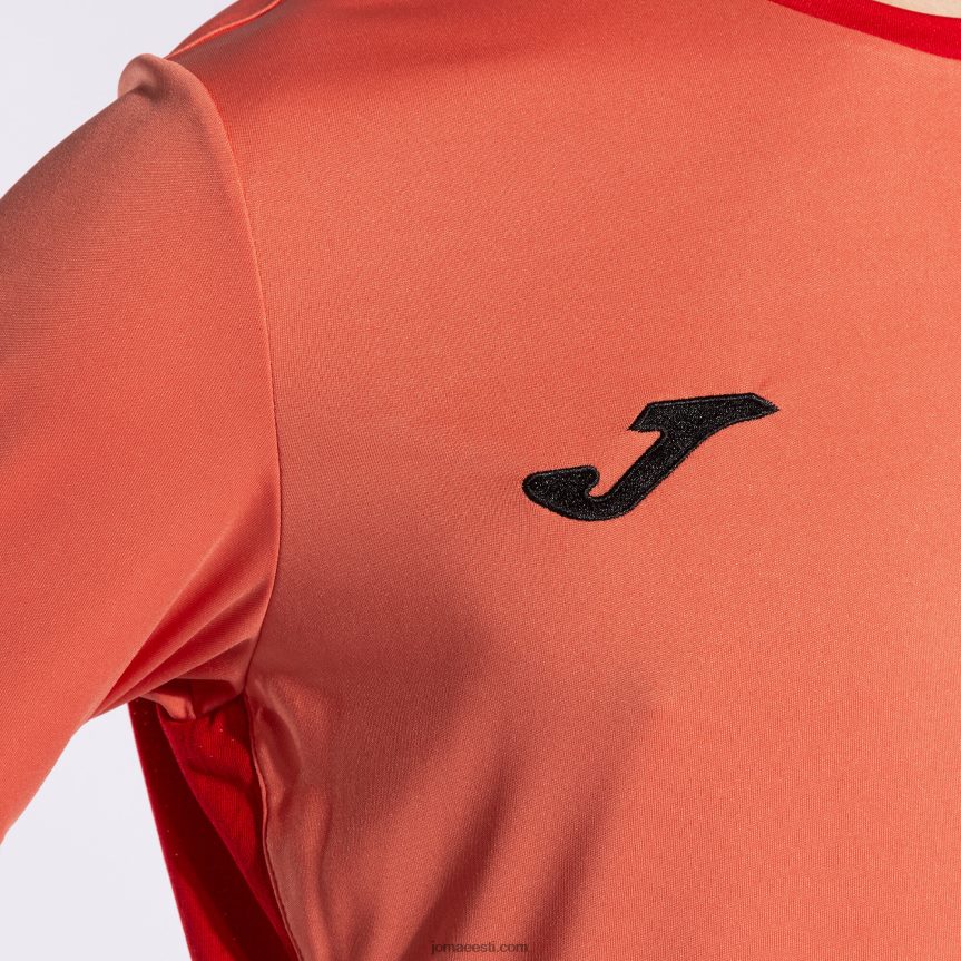 mehed särk lühikeste varrukatega võitja ii DJNBH1010 fluorestseeruv oranž Joma