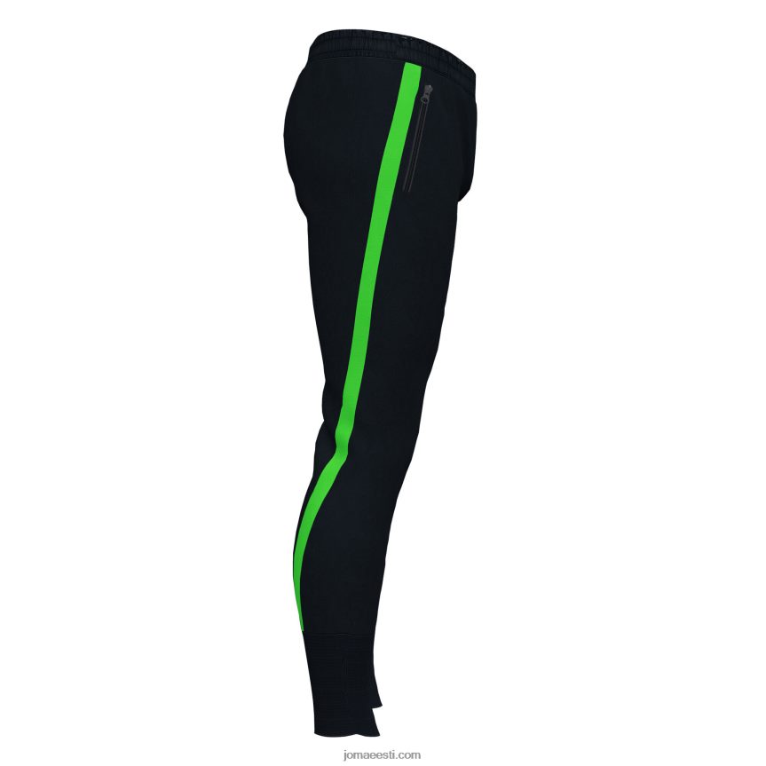 mehed pikad püksid ette DJNBH4283 must fluorestseeruv roheline Joma