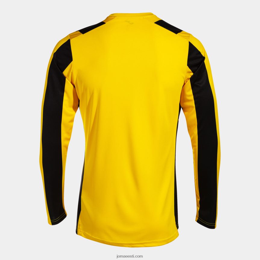 mehed klassikaline pikkade varrukatega särk DJNBH3198 kollane must Joma