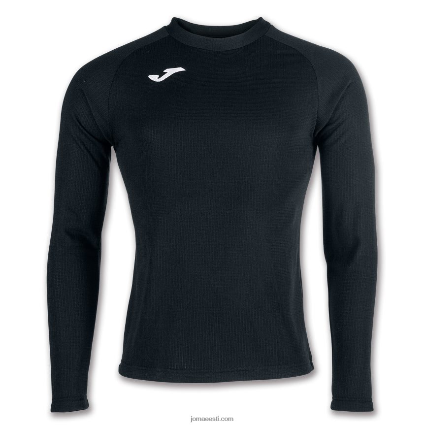 mehed pikkade varrukatega särk brama DJNBH1276 must Joma