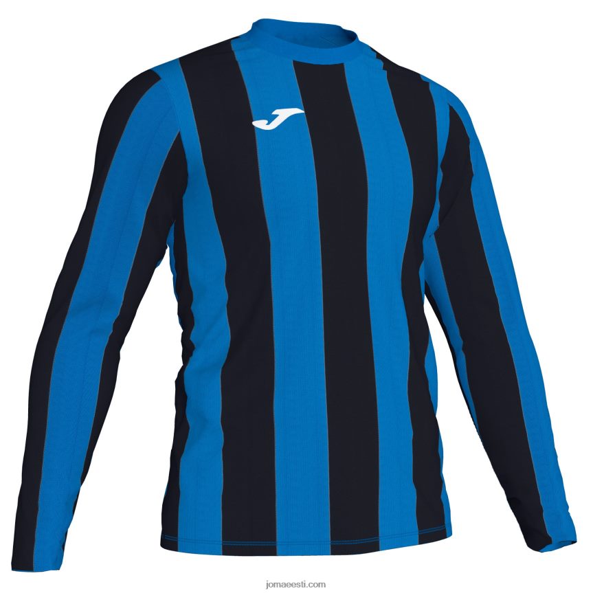 mehed pikkade varrukatega särk inter DJNBH1463 kuninglik sinine must Joma