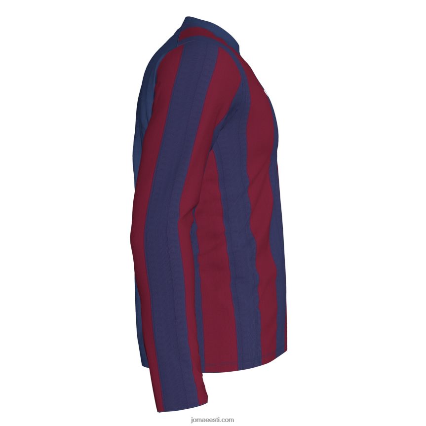 mehed pikkade varrukatega särk inter DJNBH3216 sinine Burgundia Joma