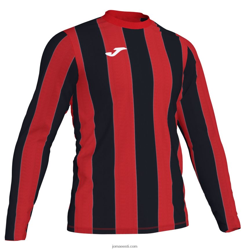 mehed pikkade varrukatega särk inter DJNBH530 punane must Joma