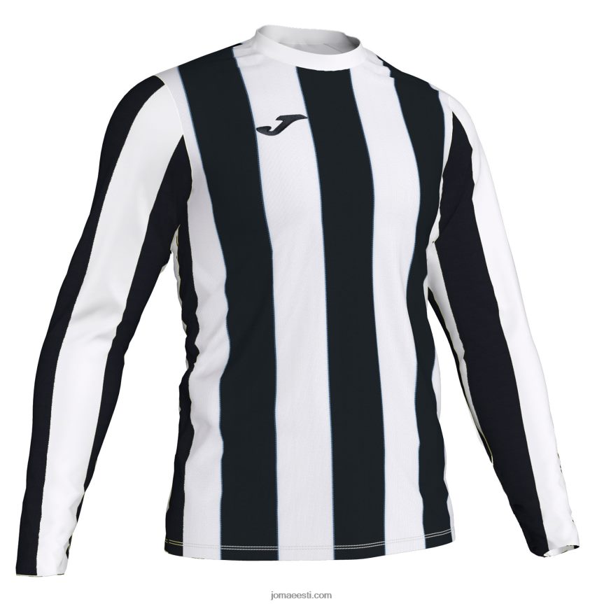 mehed pikkade varrukatega särk inter DJNBH752 valge must Joma