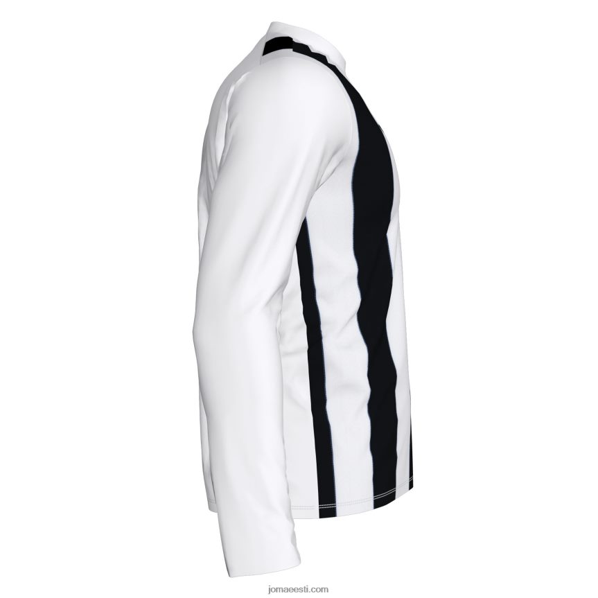 mehed pikkade varrukatega särk inter DJNBH752 valge must Joma
