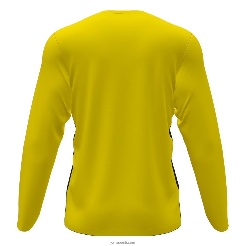 mehed pikkade varrukatega särk pisa ii DJNBH3070 kollane must Joma