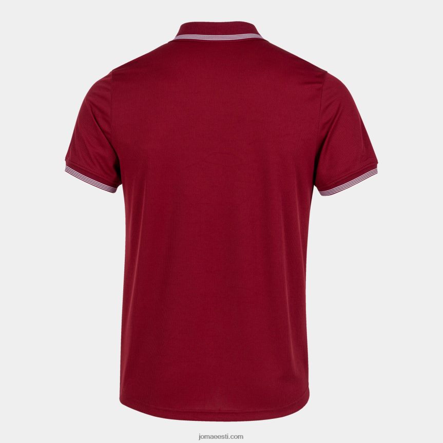 mehed lühikeste varrukatega polosärk campus iii DJNBH2884 Burgundia Joma