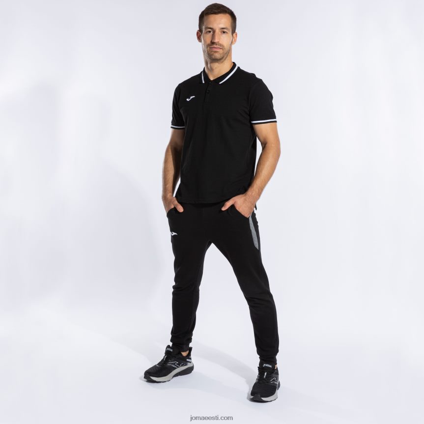 mehed lühikeste varrukatega polosärk ii DJNBH1218 must Joma