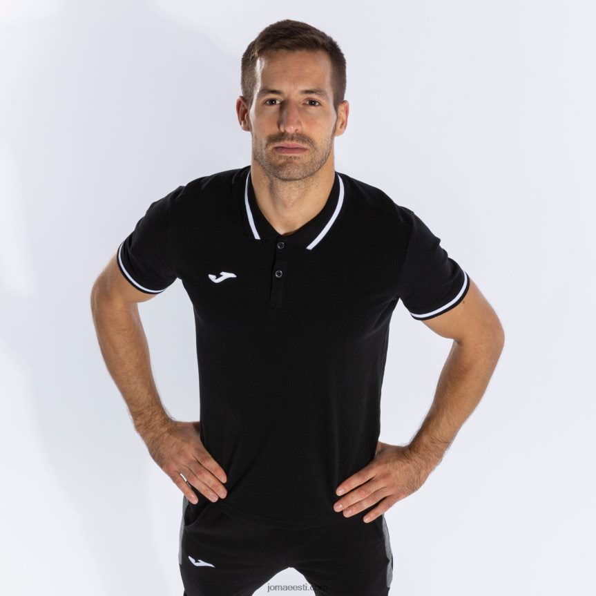 mehed lühikeste varrukatega polosärk ii DJNBH1218 must Joma