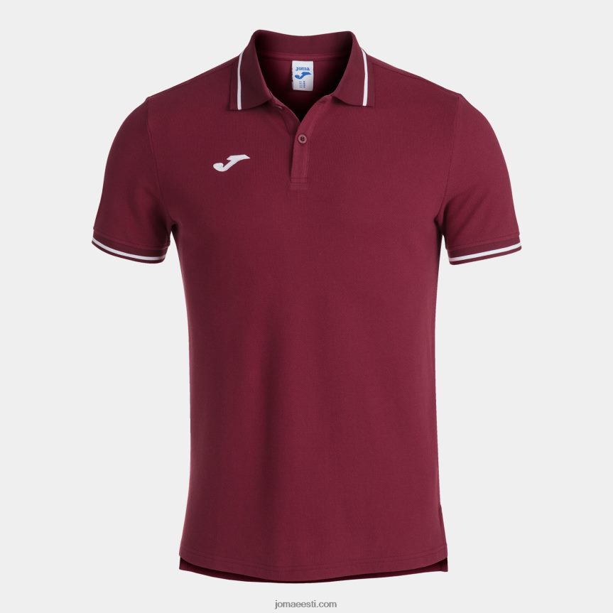 mehed lühikeste varrukatega polosärk ii DJNBH4502 Burgundia Joma