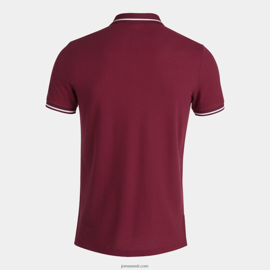 mehed lühikeste varrukatega polosärk ii DJNBH4502 Burgundia Joma