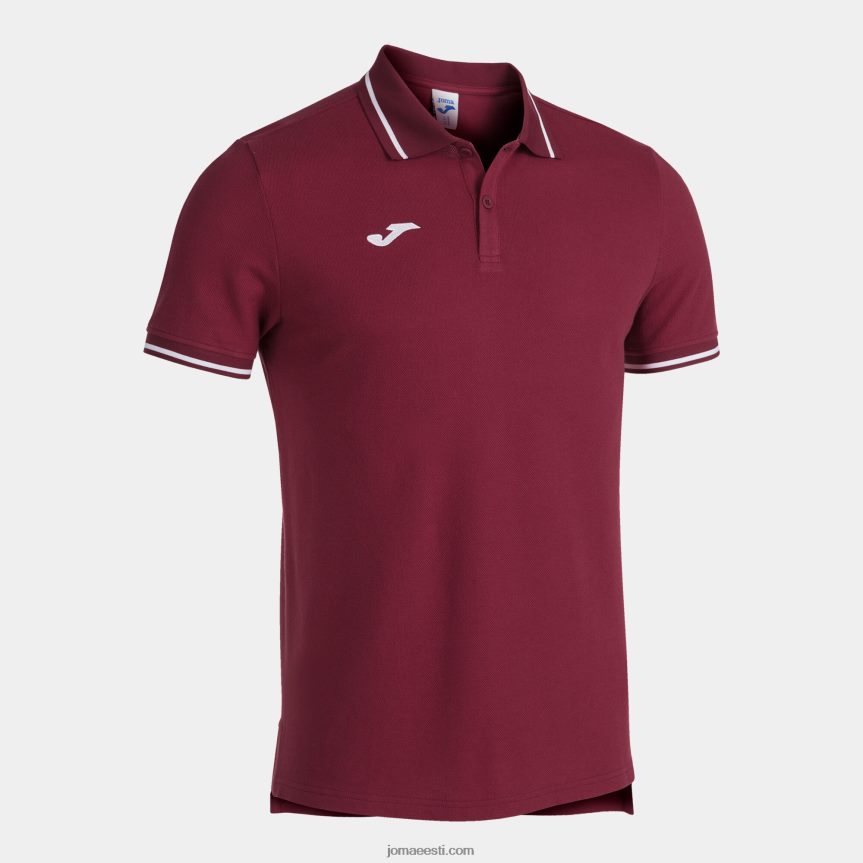 mehed lühikeste varrukatega polosärk ii DJNBH4502 Burgundia Joma
