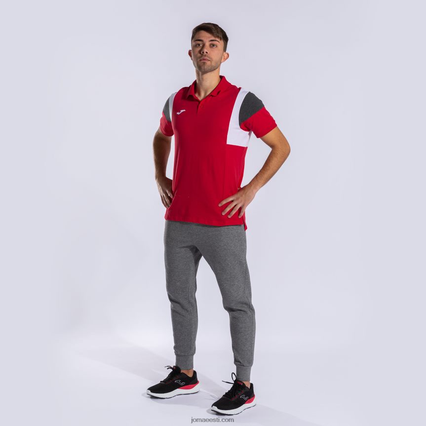 mehed lühikeste varrukatega polosärk iii DJNBH3079 punane Joma