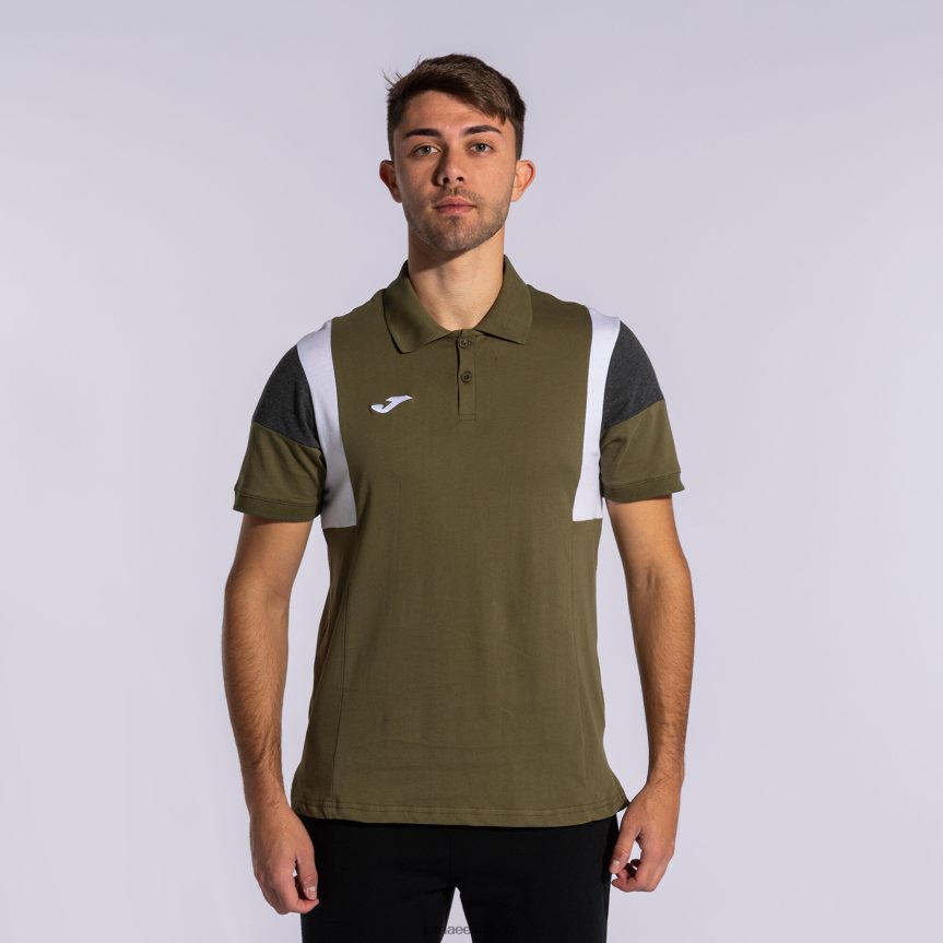 mehed lühikeste varrukatega polosärk iii DJNBH4371 khaki Joma
