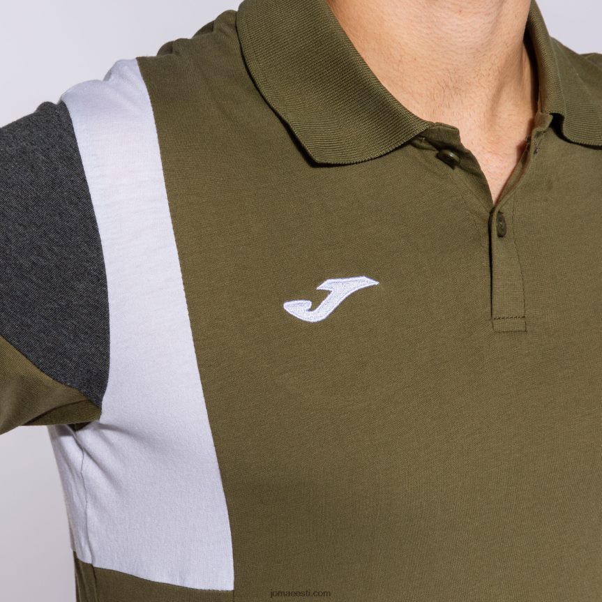 mehed lühikeste varrukatega polosärk iii DJNBH4371 khaki Joma