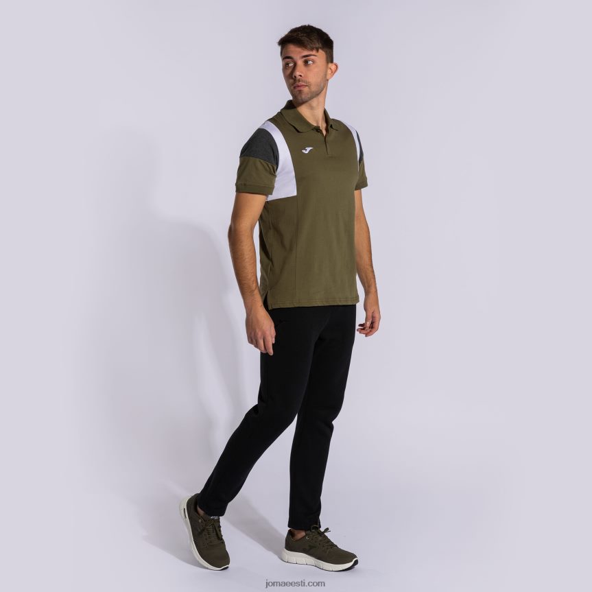 mehed lühikeste varrukatega polosärk iii DJNBH4371 khaki Joma