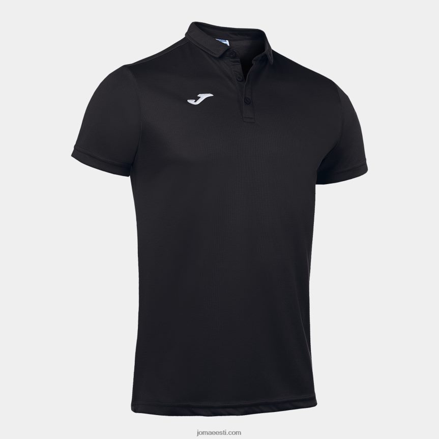 mehed polosärk lühikeste varrukatega hobi DJNBH828 must Joma