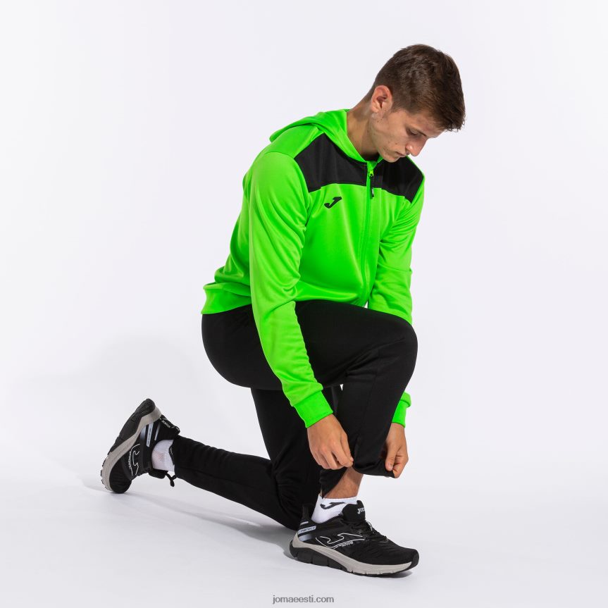 mehed dressikas phoenix ii DJNBH430 fluorestseeruv roheline must Joma