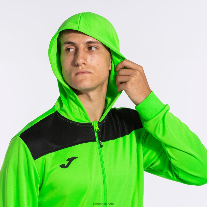 mehed dressikas phoenix ii DJNBH430 fluorestseeruv roheline must Joma