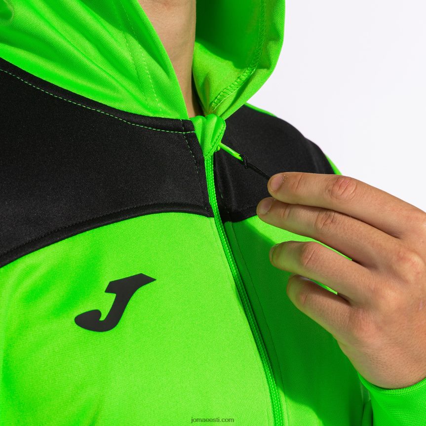 mehed dressikas phoenix ii DJNBH430 fluorestseeruv roheline must Joma