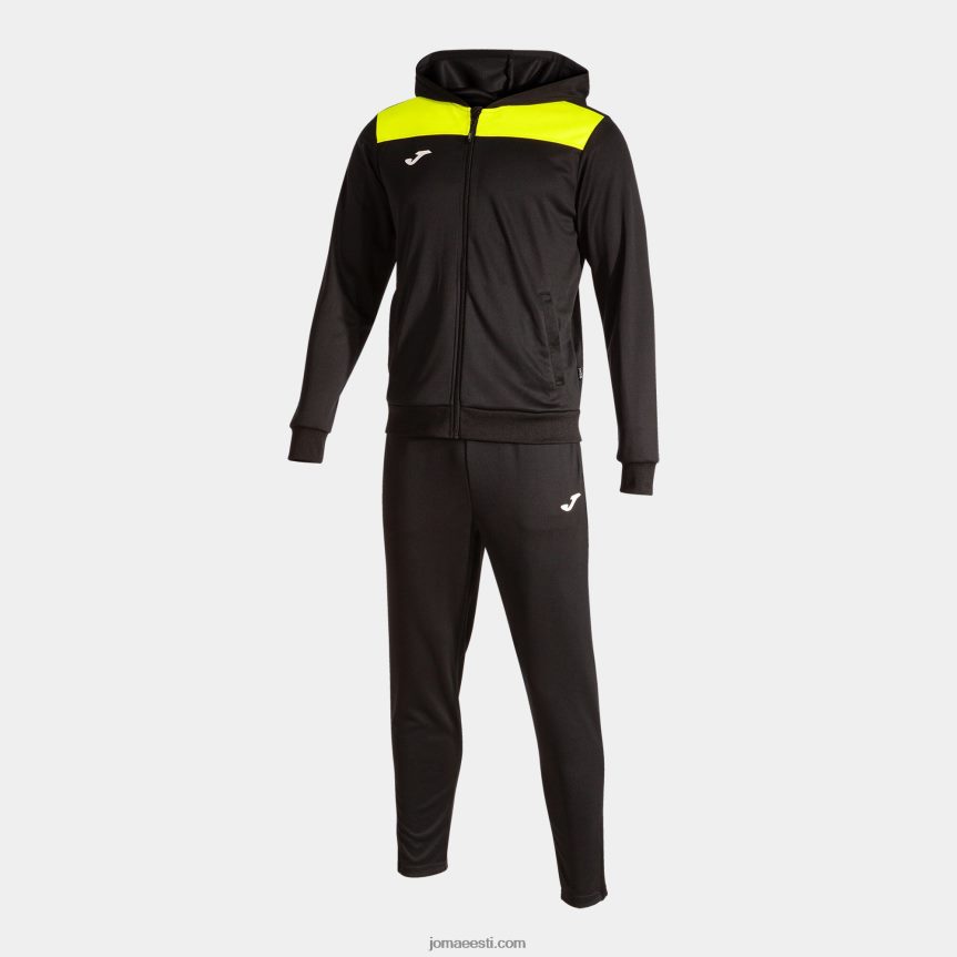mehed dressikas phoenix ii DJNBH4472 must fluorestseeruv kollane Joma