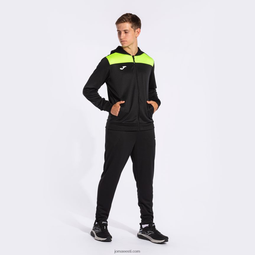 mehed dressikas phoenix ii DJNBH4472 must fluorestseeruv kollane Joma