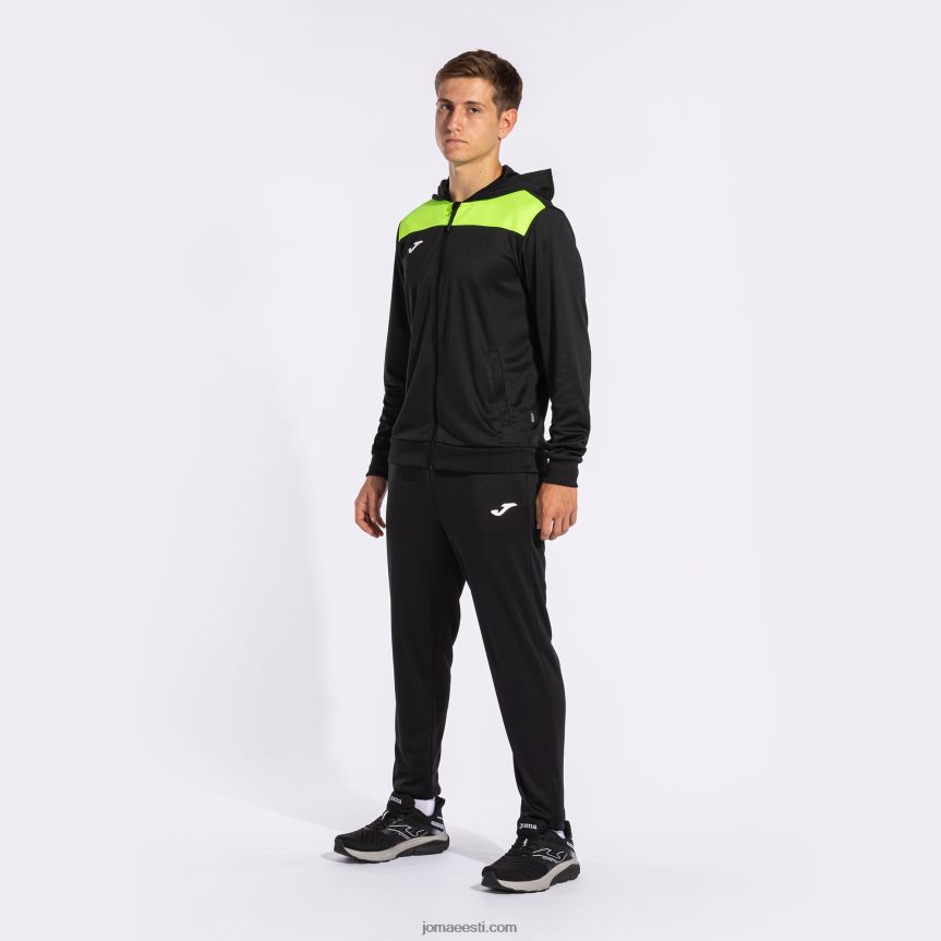 mehed dressikas phoenix ii DJNBH4472 must fluorestseeruv kollane Joma