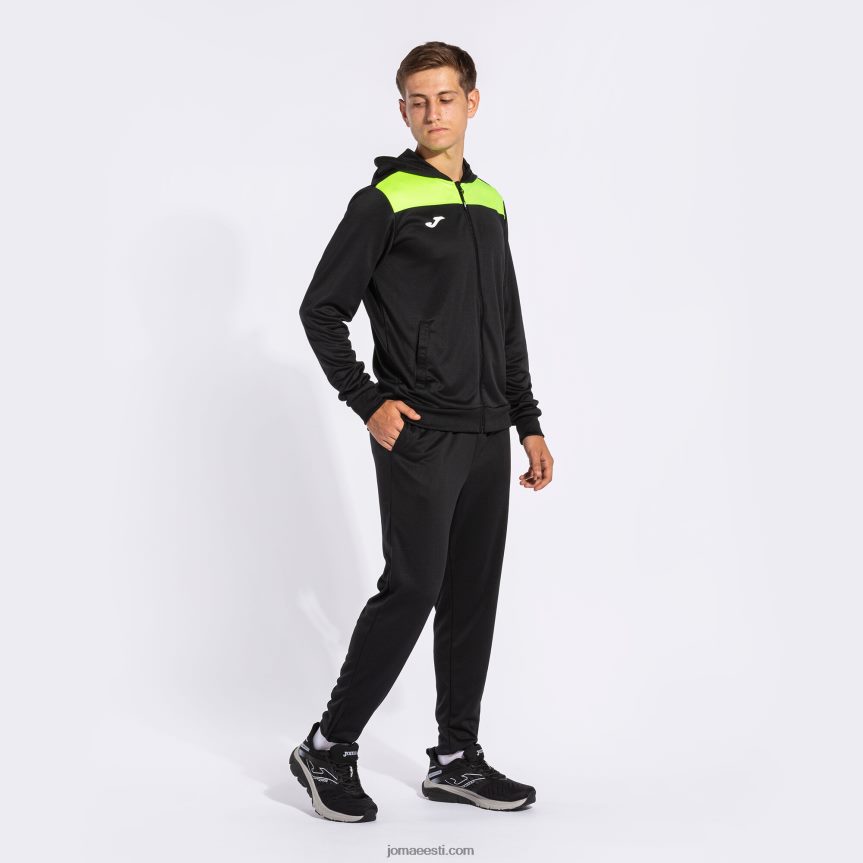 mehed dressikas phoenix ii DJNBH4472 must fluorestseeruv kollane Joma