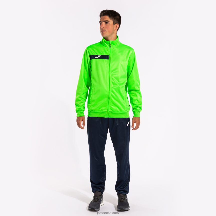 mehed dressipluus columbus DJNBH3448 fluorestseeruv roheline tumesinine Joma