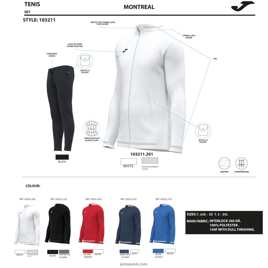 mehed spordidress montreal DJNBH3507 mereväe sinine Joma