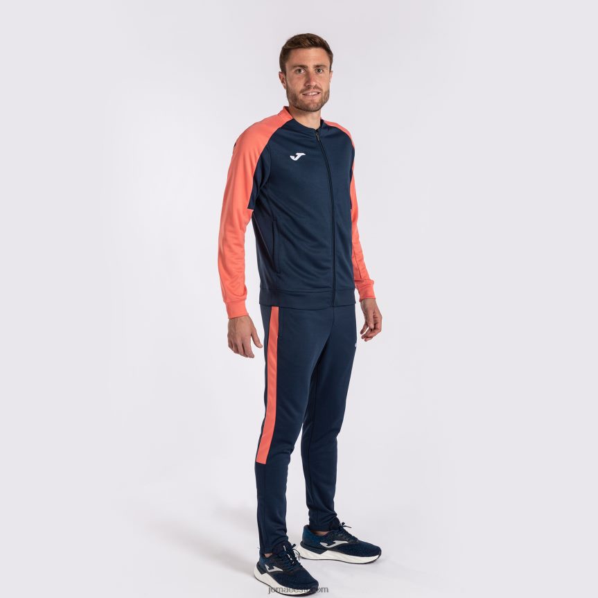 mehed spordidressi ökomeistrivõistlused DJNBH1546 tumesinine fluorestseeruv oranž Joma