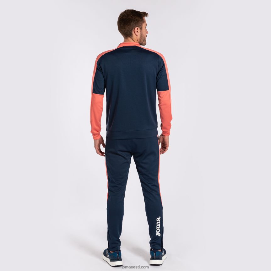 mehed spordidressi ökomeistrivõistlused DJNBH1546 tumesinine fluorestseeruv oranž Joma
