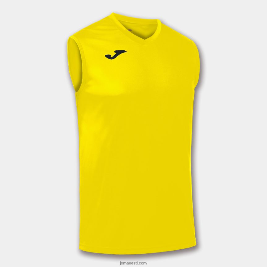 mehed varrukateta t-särgi kombi DJNBH516 kollane Joma