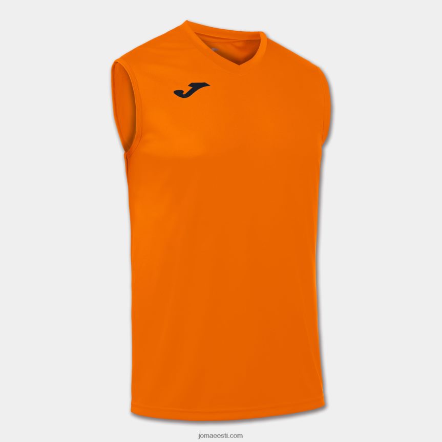 mehed varrukateta t-särgi kombi DJNBH993 oranž Joma