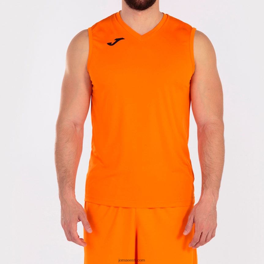 mehed varrukateta t-särgi kombi DJNBH993 oranž Joma