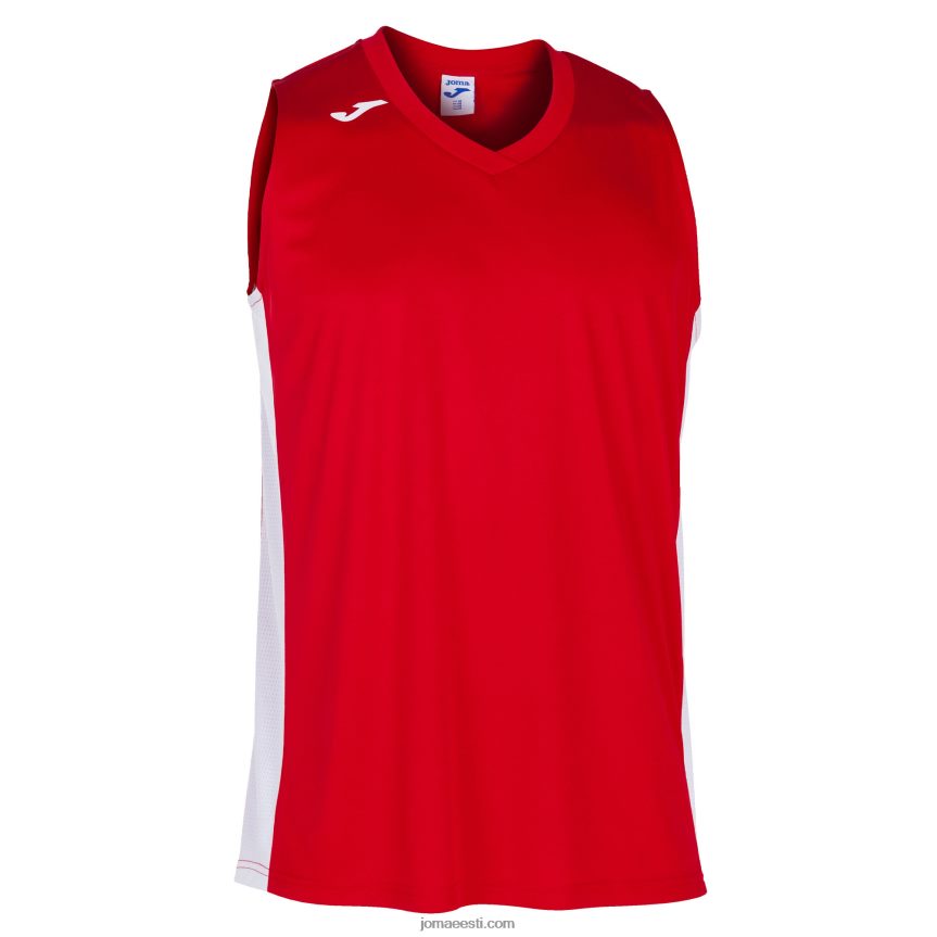 mehed varrukateta t-särk cancha iii DJNBH3163 punane valge Joma