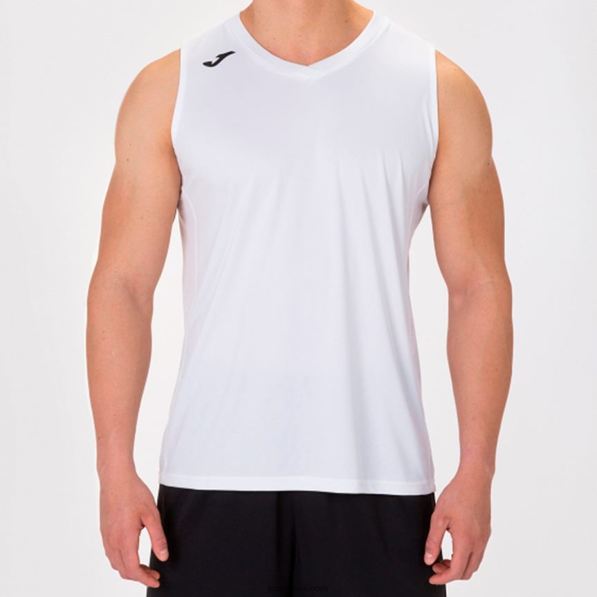 mehed varrukateta t-särk cancha iii DJNBH3164 valge Joma