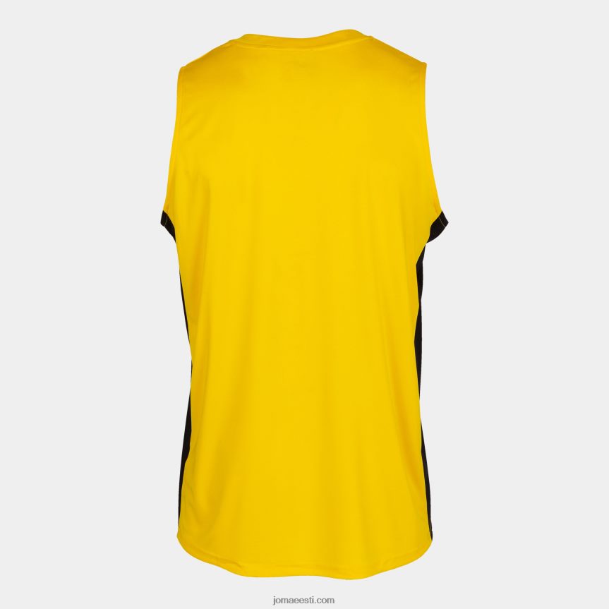 mehed varrukateta t-särk cancha iii DJNBH3430 kollane must Joma