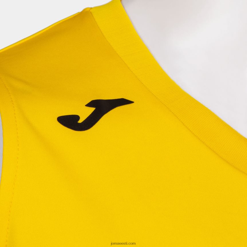 mehed varrukateta t-särk cancha iii DJNBH3430 kollane must Joma