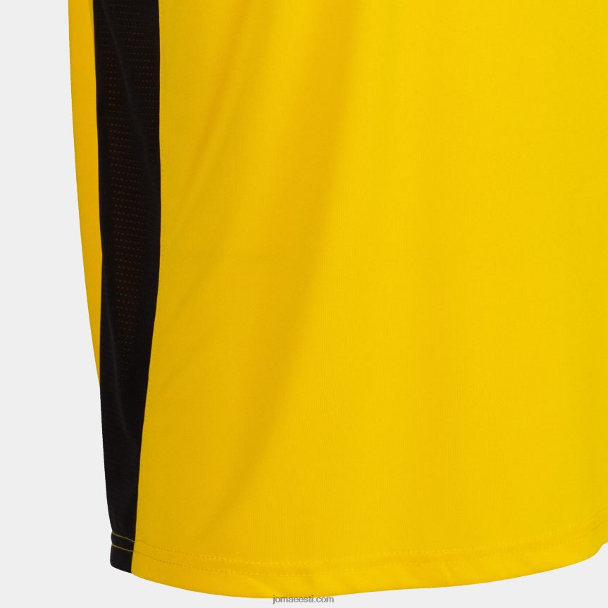 mehed varrukateta t-särk cancha iii DJNBH3430 kollane must Joma