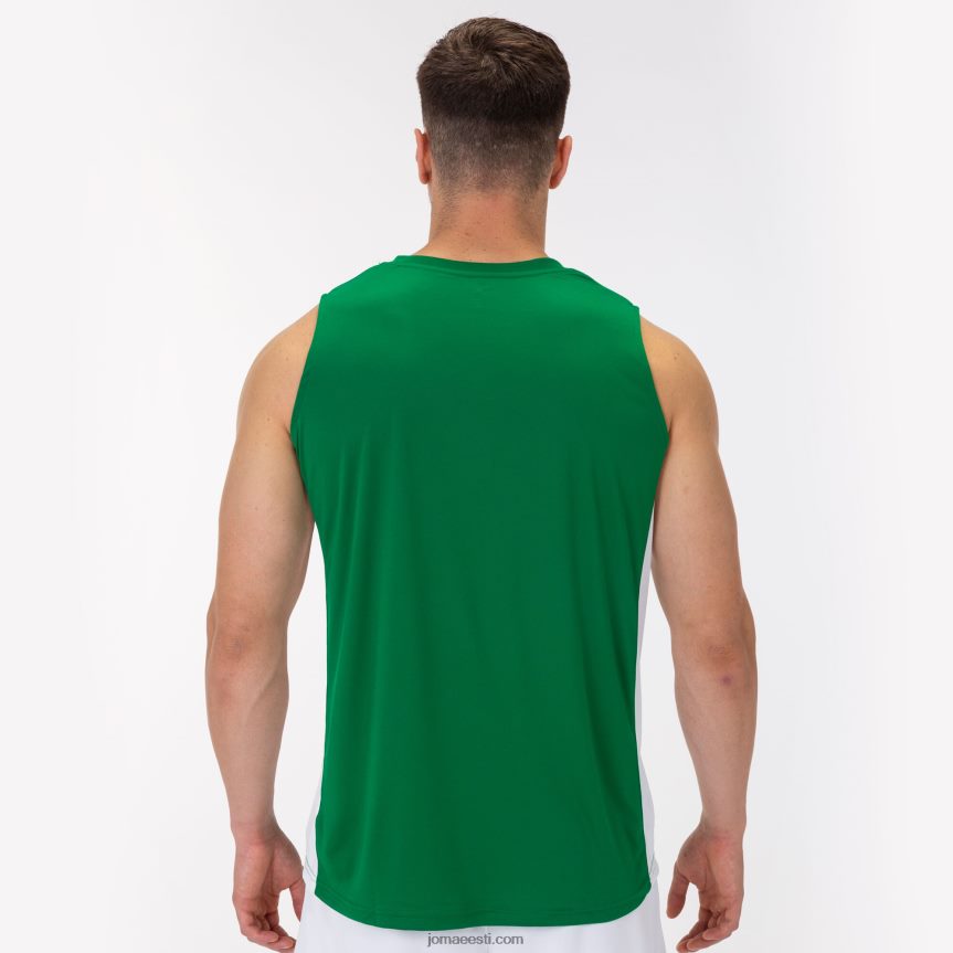 mehed varrukateta t-särk cancha iii DJNBH4155 roheline valge Joma