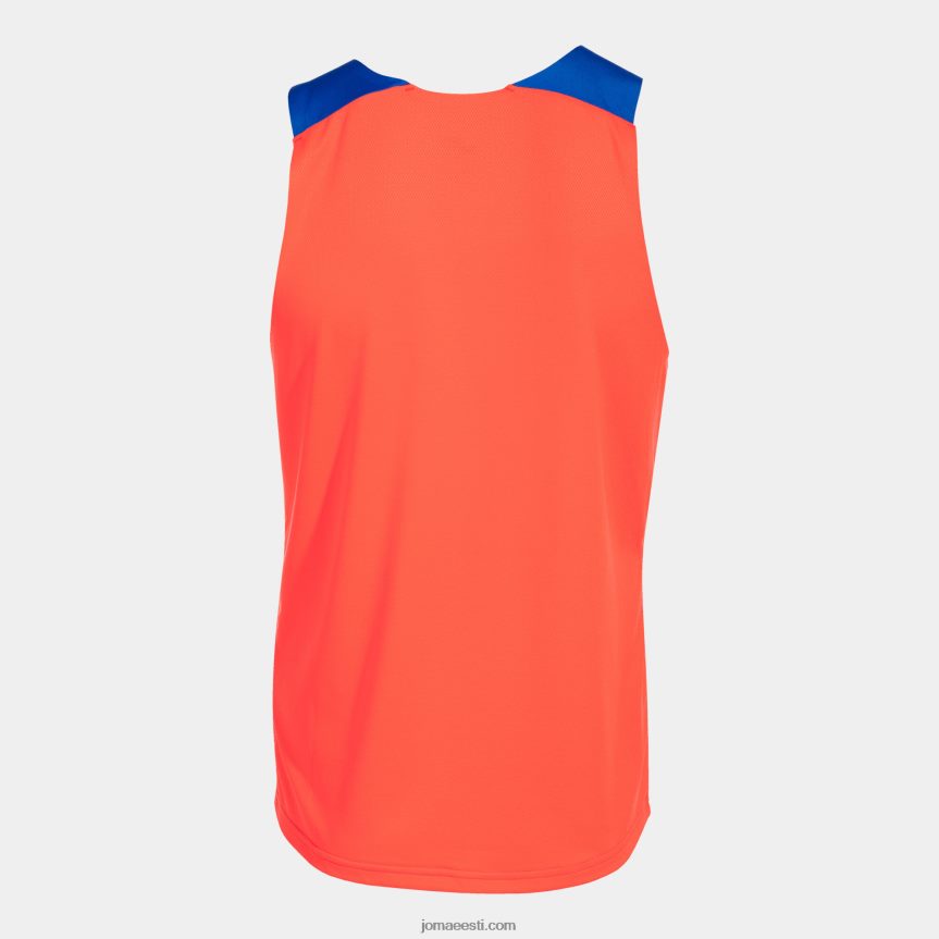 mehed varrukateta t-särk eliit x DJNBH4467 fluorestseeruv korallisinine Joma