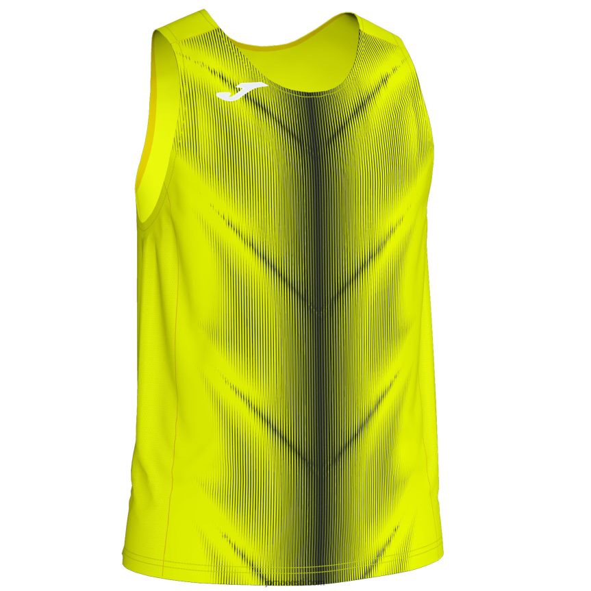 mehed varrukateta t-särk olimpia DJNBH1519 fluorestseeruv kollane must Joma