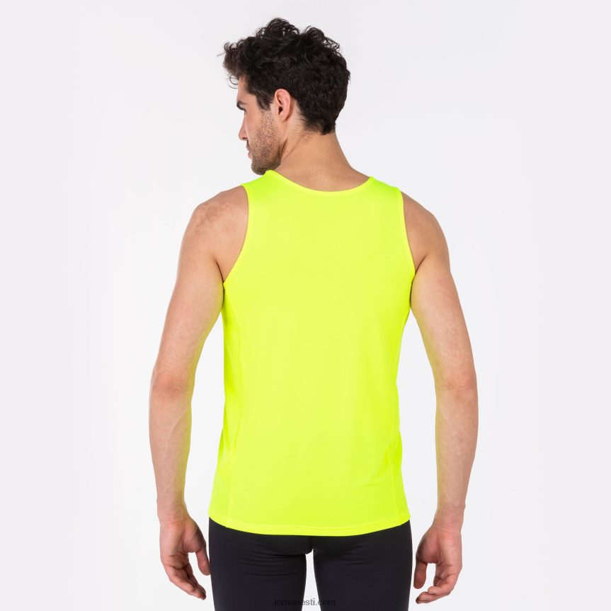 mehed varrukateta t-särk olimpia DJNBH1519 fluorestseeruv kollane must Joma