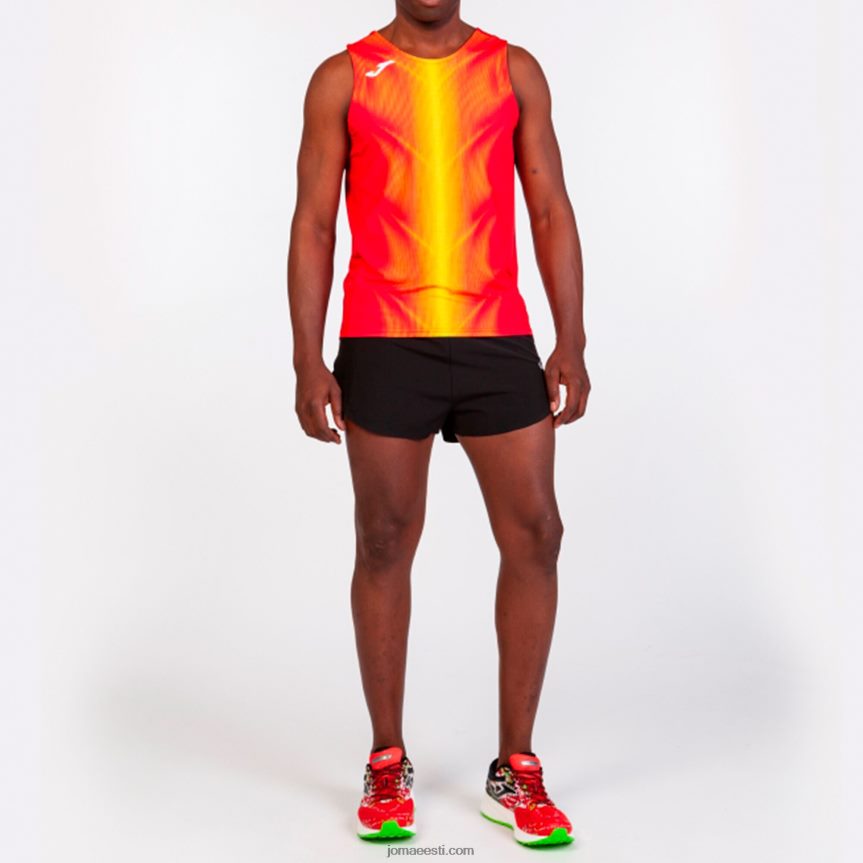 mehed varrukateta t-särk olimpia DJNBH4616 punane kollane Joma