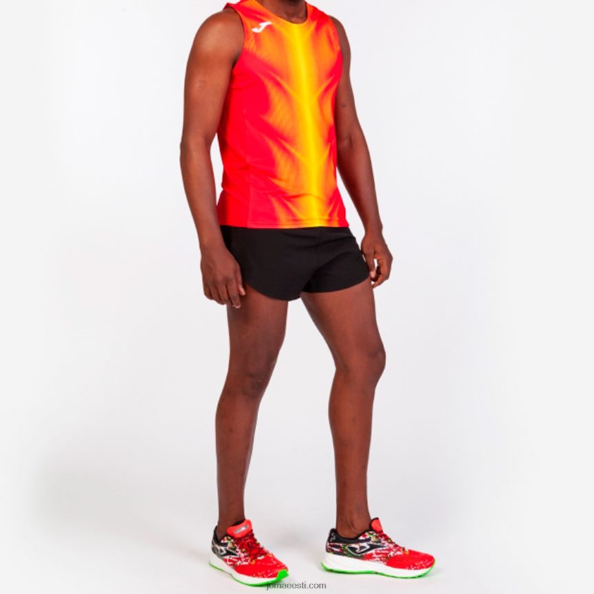 mehed varrukateta t-särk olimpia DJNBH4616 punane kollane Joma