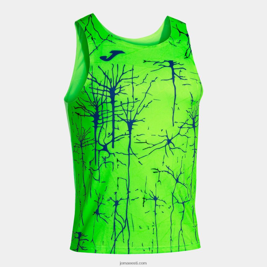 mehed tank top eliit ix DJNBH446 fluorestseeruv roheline Joma